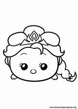 Tsum Coloring Pages Disney Print Kids sketch template