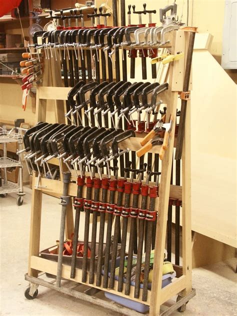 clamp rack clamp storage storage woodworking tools storage