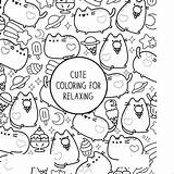 Coloring Pages Pusheen Printable Cute Print Book Color Kawaii Getcolorings Colouring Advance Lovely Cat Getdrawings Biz Colorings sketch template
