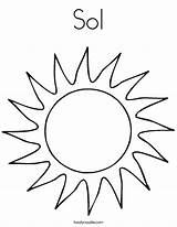Sol Coloring Sun Built California Usa sketch template