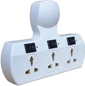 skeisy  ampere  pin socket universal multi plug  individual switches  socket extension