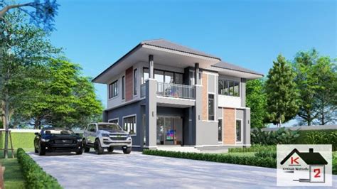 contemporary  storey house  superb charm pinoy house designs