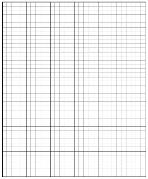 large graph paper printable template