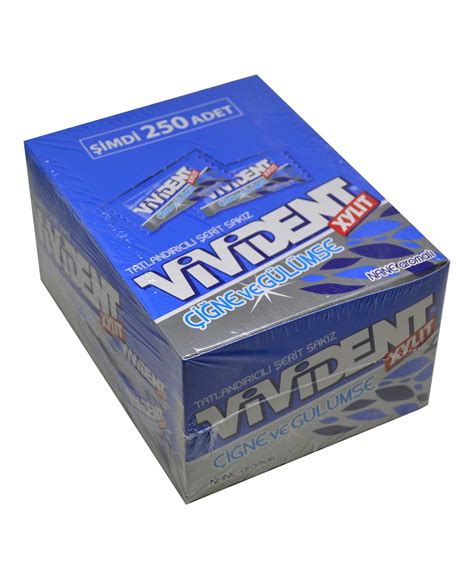 Vivident Mint Sugar Free Chewing Gum 250 Pcs Split7
