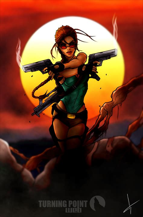 Lara Croft Tomb Raider Fan Art By Feareffectinferno On