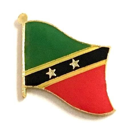 St Chistopher World Flag Lapel Pin Country Flag Pins