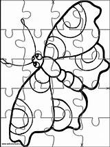 Puzzles Jigsaw Websincloud Puppet Animali Getdrawings Butterfly Escolha sketch template