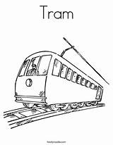 Tram Strassenbahn Malvorlagen Drucken sketch template