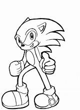 Sonic Hedgehog Lineart sketch template