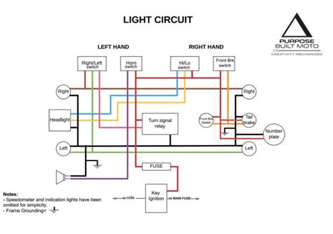 simple motorcycle wiring harness motorcycle wiring cafe racer electrical diagram
