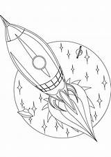Coloring Spaceship Pages Space Ship Rocket Getcolorings Comments sketch template