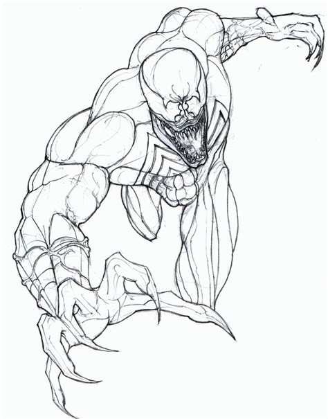 agent venom coloring pages