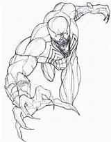 Venom Coloring Pages Printable Drawing Spider Anti Man Vs Spiderman Sheets Dax Print Marvel Cartoon Sketch Popular Deviantart Getdrawings Coloringhome sketch template