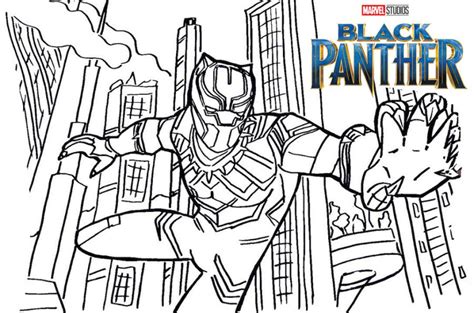 black panther coloring pages  kids cty