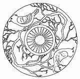 Mandalas sketch template