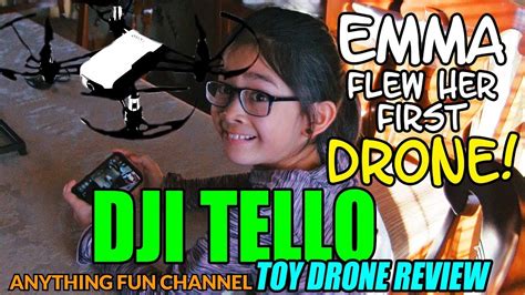 emma flew   drone dji tello toy drone review youtube