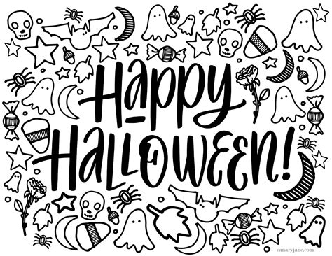 halloween printable coloring pages  preschoolers halloween