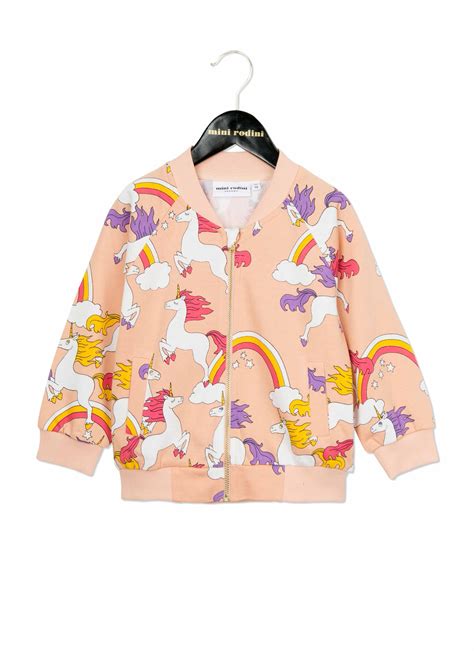 unicorn rainbow jacket pink mini rodini jackets mini