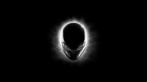 alienware eclipse head black  uhd wallpaper