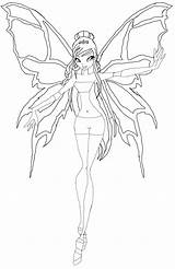 Roxy Winx Enchantix sketch template