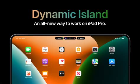 concept imagines iphone  pros dynamic island  ipad macrumors