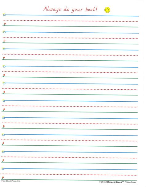 lined paper  st graders