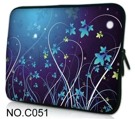 hot blue flower       laptop neoprene sleeve
