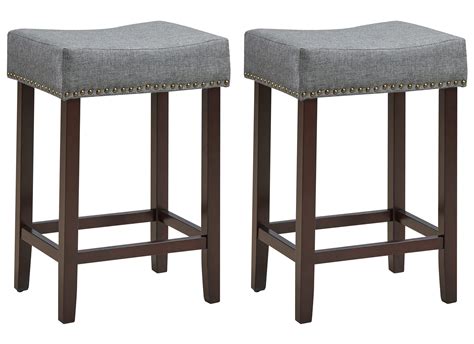 buy ergomaster counter height bar stools set   backless fabric