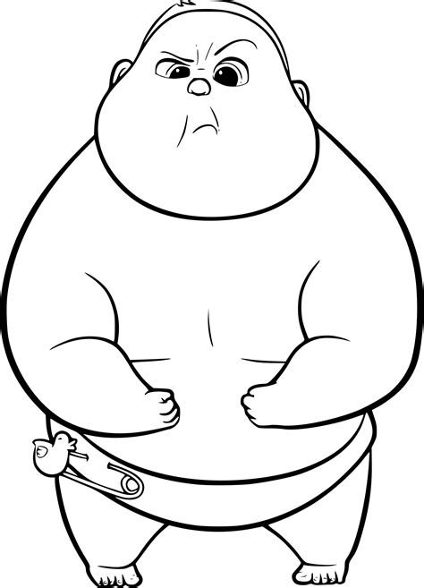 big fat baby coloring page  printable coloring pages  kids