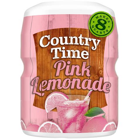country time pink lemonade naturally flavored powdered drink mix  oz