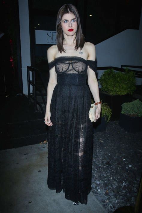 another of her in black see through dress alexandradaddario