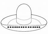 Coloring Sombrero Hat Pages Kids Clipart Clipartbest Printable Large sketch template