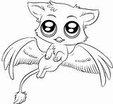 Coloring Pages Cute Chibi Anime Animal Gryphon Drawing Animals Printable Color Print Drawings Getcolorings 555px 76kb sketch template