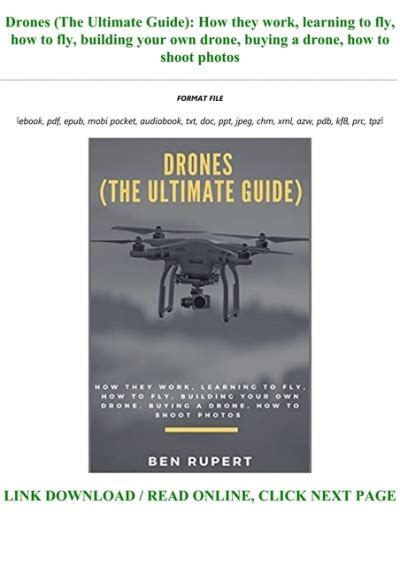 book drones  ultimate guide   work learning  fly   fly building