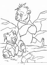 Koda Kenai Coloring Bear Brother Pages sketch template
