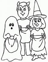 Halloween Costume Clip Cliparts Coloring Trick Gif sketch template