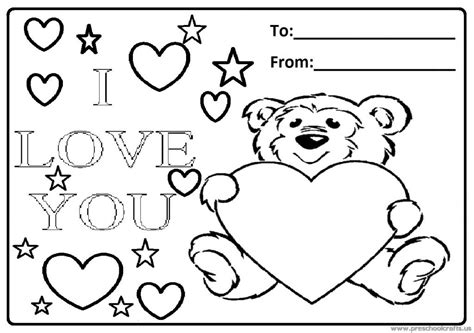 happy valentines day coloring pages preschool  kindergarten