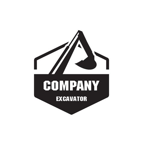 excavator logo industry logo vector  vector art  vecteezy
