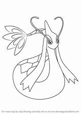Milotic Pokemon Drawing Draw Coloring Step Pages Ausmalbilder Sheets Drawingtutorials101 Tutorials Choose Board Learn sketch template
