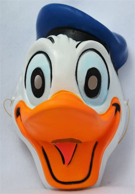 vintage walt disney donald duck halloween mask cesar