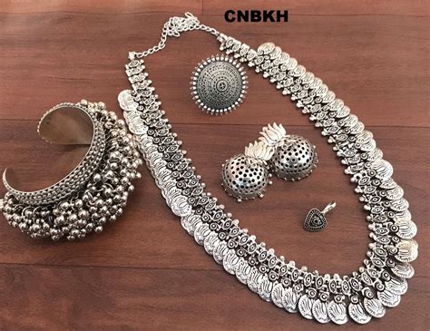 silver jewellery set necklace  earring sets manufacturer trader
