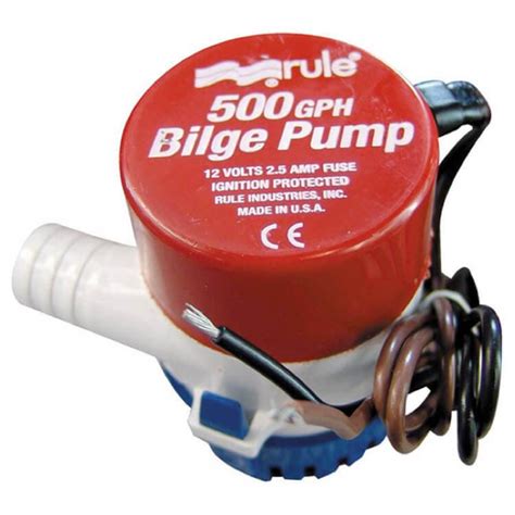 bilge water pump  volt rule  gph