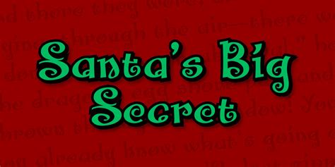 santa s big secret blambot comic fonts and lettering