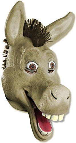 amazoncom shrek  vinyl mask donkey brown standard costume