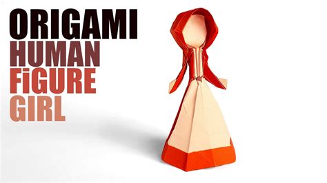 paper  human girl figure origami youtube