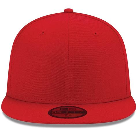 era red blank fifty fitted hat