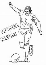 Messi Lionel Massey Onlinecoloringpages Desenho sketch template