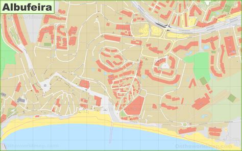 albufeira  town map