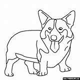 Corgi Dog Welsh Coloring Pages Corgis Puppy Clipart Drawing Dogs Outline Template Clip Pembroke Doge Sheets Patterns Online Realistic Line sketch template