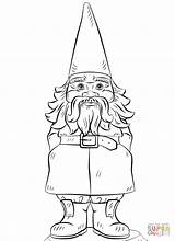 Gnome Coloring Pages Garden Drawing Printable Color Gnomes Ipad Drawings Colouring Jardin Nain Coloriage Print Kids Draw Patterns Public Paper sketch template